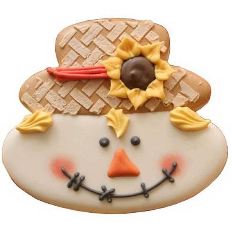 Scarecrow Face Plastic Cookie Cutter 3" Cc103