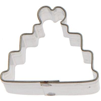 Mini Wedding Cake Cookie Cutter 1.25 In. M150 Mini Wedding Cake Cookie Cutter 1.25 In. M150