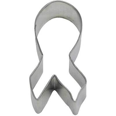 Cancer Ribbon Tin Cookie Cutter 3.5 in B0998