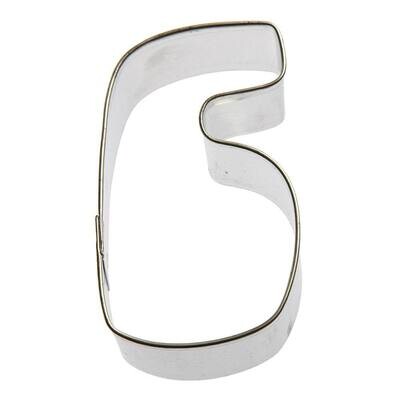 Number 6 Six Cookie Cutter 3 in B1516