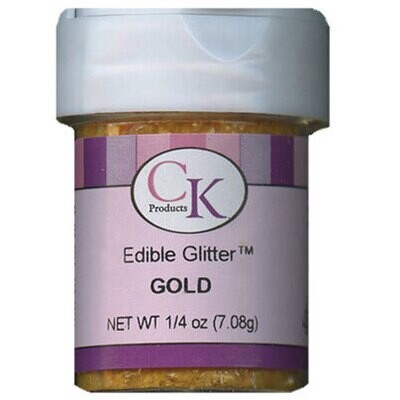 Edible Glitter Gold 1/4 Oz. Bottle