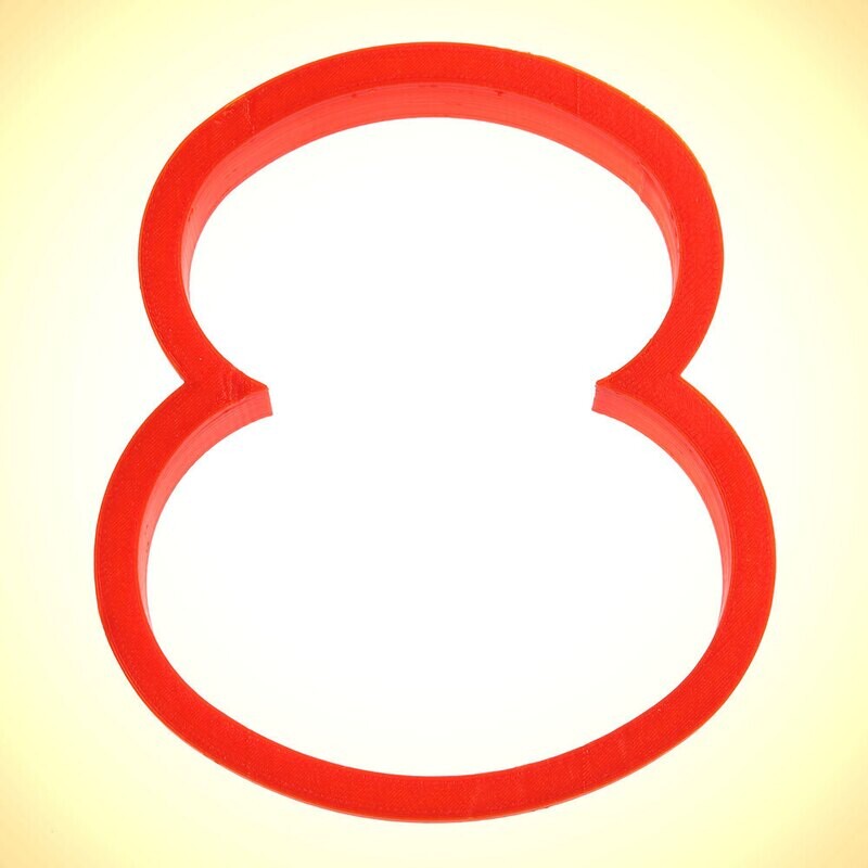 Number Eight Cookie Cutter 4 in PC0108
