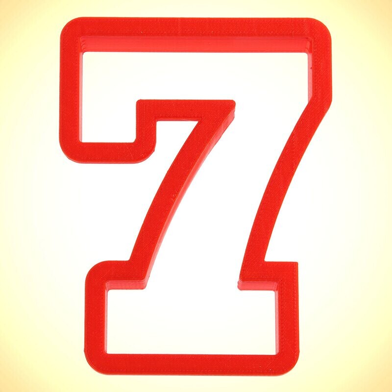 Number Seven Cookie Cutter 4 in PC0107