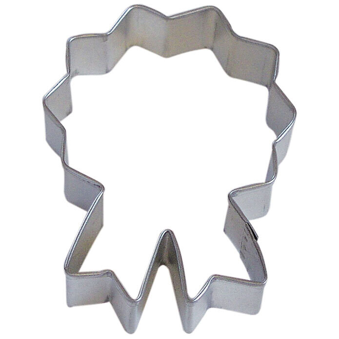 Medallion ribbon cookie cutter, award-themed cookie cutter, sports baking tool, competition-shaped dessert accessory

