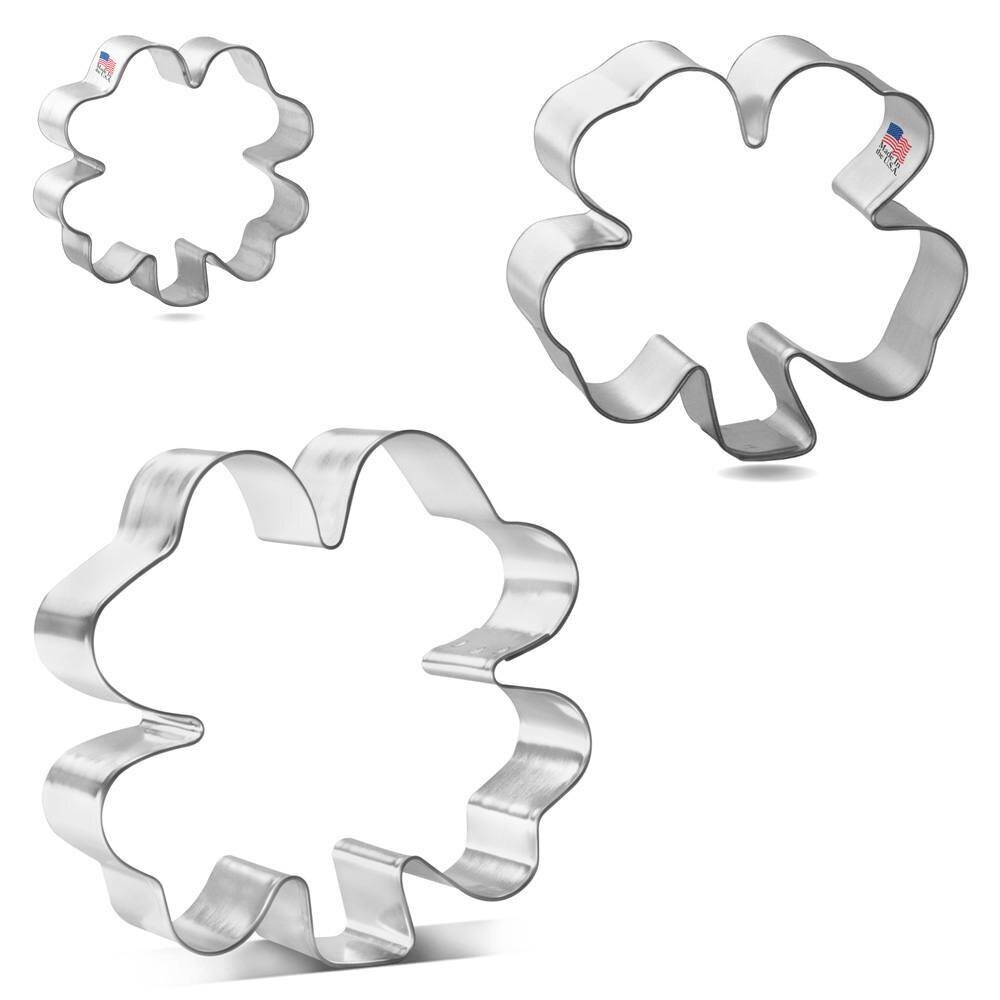 Four Leaf Clover Cookie Cutter 3 Pc Set HS0476