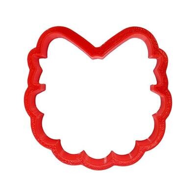 Baby Bib With Bow Cookie Cutter 3.5