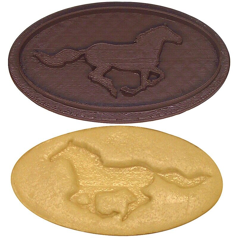 Race Horse Cookie Cutter Stamp 4 in PC0190