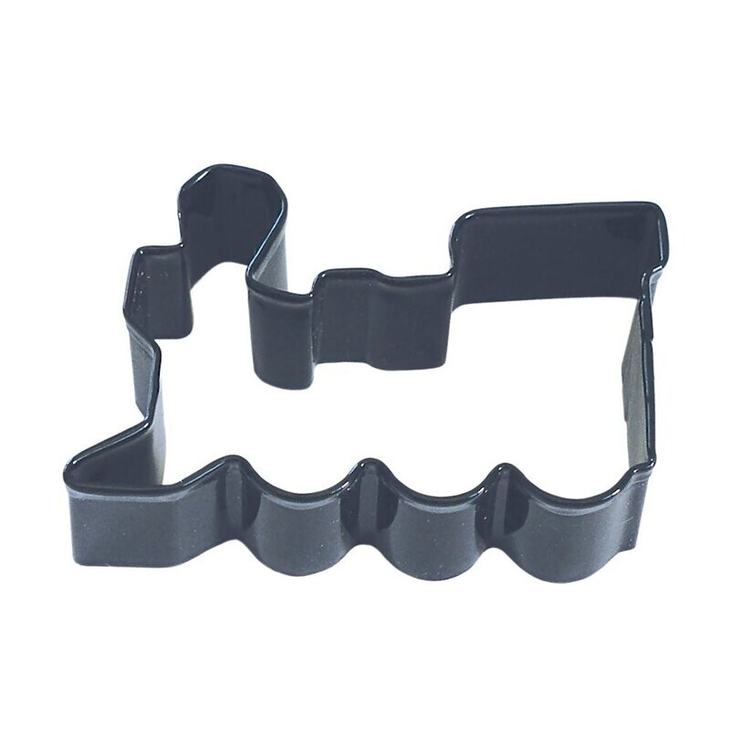 Train Black Poly Resin Coated Tin Cookie Cutter 3 in PR1373K
