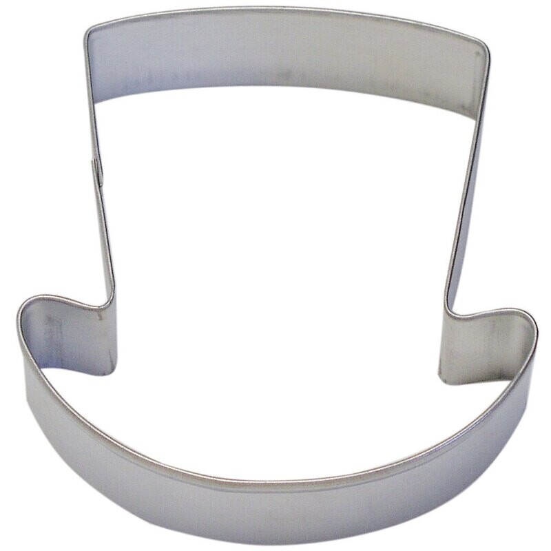 Top hat cookie cutter, formal-themed cookie cutter, wedding baking tool, top hat-shaped dessert accessory

