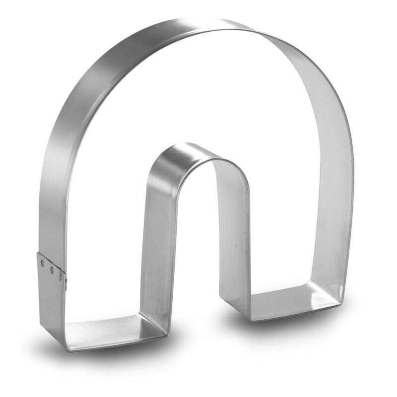 Rainbow Horseshoe Cookie Cutter 4.5 in B1162 Rainbow Horseshoe Cookie Cutter 4.5 in B1162