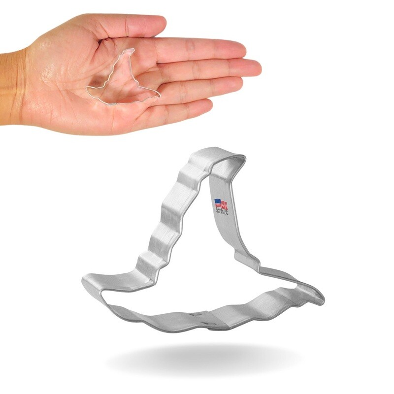 Mini Witch Hat Cookie Cutter 2 in M201 Mini Witch Hat Cookie Cutter 2 in M201
