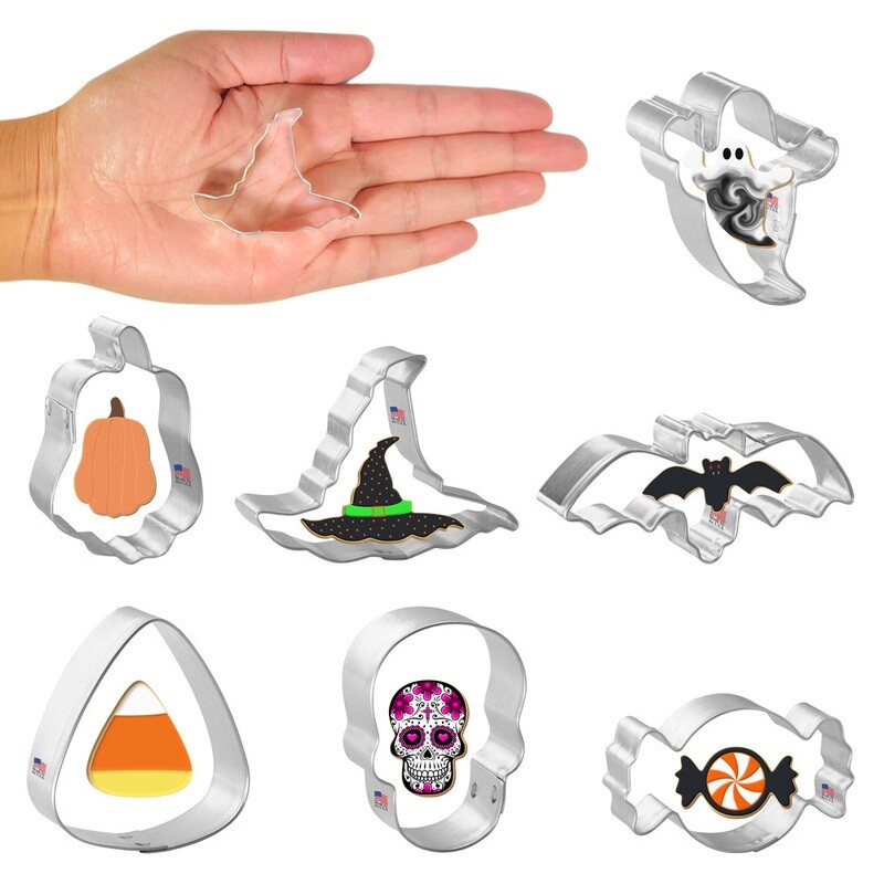 Miniature Halloween Cookie Cutter Set 7 Pc HS0520