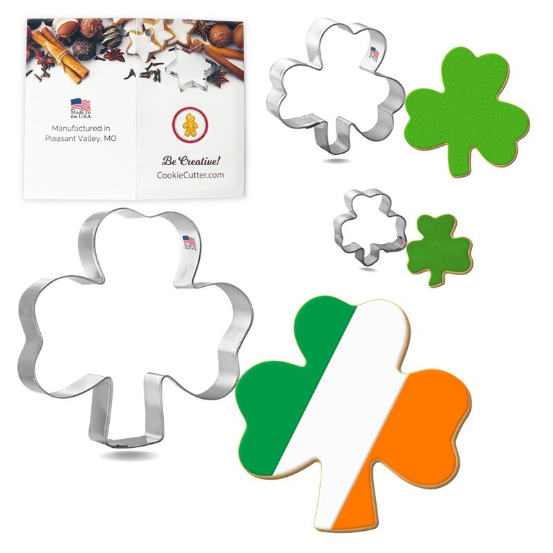 Shamrock Cookie Cutter 3 Pc Set HS0469