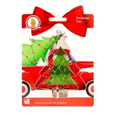 Christmas Tree Nested Cookie Cutter Set 3 Pc GC0101 with a Hang Tag Cookie Recipe Card