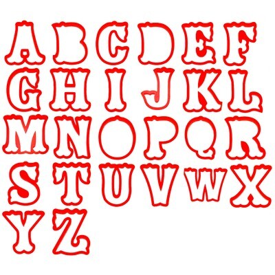 Alphabet Cookie Cutter 26 PC Set 4 in PC0403
