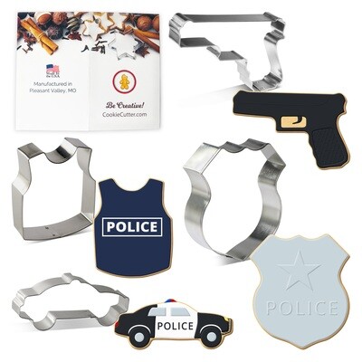 Police Cookie Cutter 4 Pc Set HS0441
