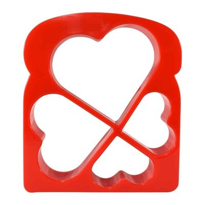 Heart Toast Plastic Cutter 4.4 in