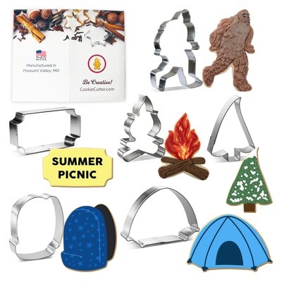 Woodland Forest Camping Cookie Cutter 6 Pc Set HS0459