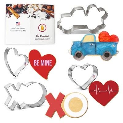 Hearts Truck XO Cookie Cutters 4 Pc Set HS0471