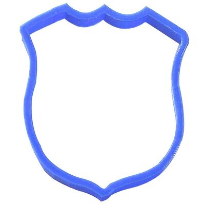 Police Badge Cookie Cutter 4 in PC0156