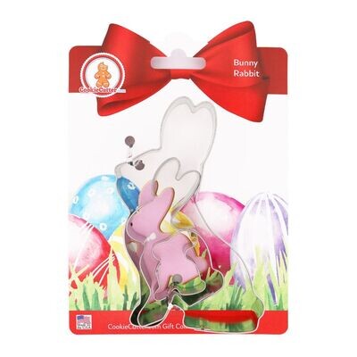 Bunny Rabbit Nested Cookie Cutter Set 3 Pc GC0106 with a Hang Tag Cookie Recipe Card