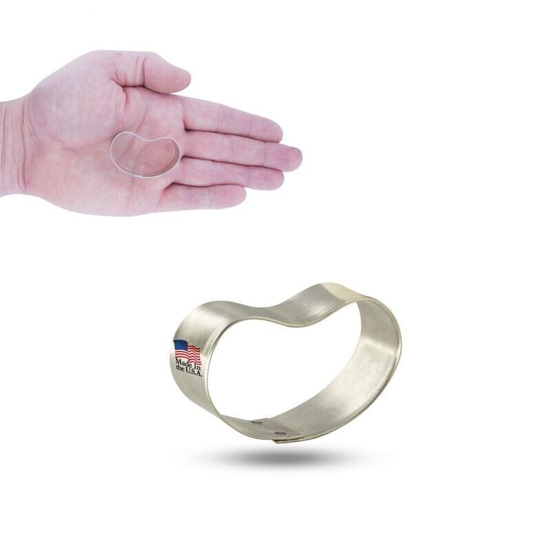 Mini Jelly Bean Cookie Cutter 1.75 in M209 Mini Jelly Bean Cookie Cutter 1.75 in M209