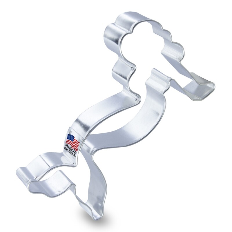 Mermaid Cookie Cutter 4.5 in B1720 Mermaid Cookie Cutter 4.5 in B1720