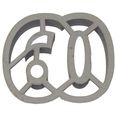 Number 60 Cookie Cutter 3.75 in PC0418