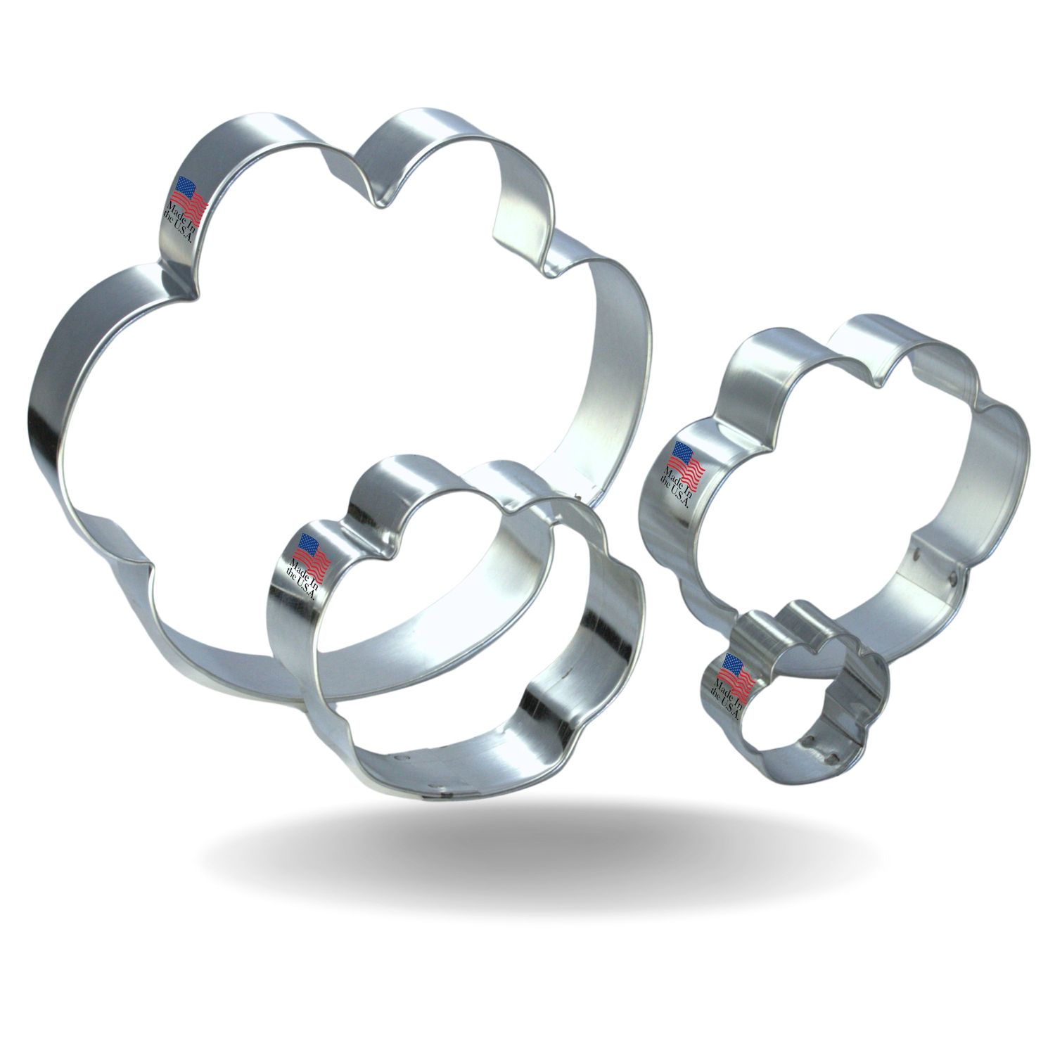 Paw Print Cookie Cutter 4 Pc Set HS0549
