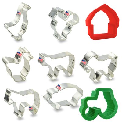 Miniature Farm Animals Cookie Cutter 9 Pc Set HS0455