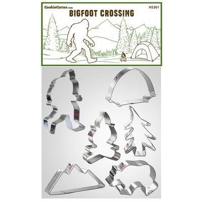 Bigfoot Crossing Cookie Cutter 6 Pc Set HS361