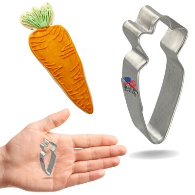 Mini Carrot Cookie Cutter 1.75 In. M68 Mini Carrot Cookie Cutter 1.75 In. M68