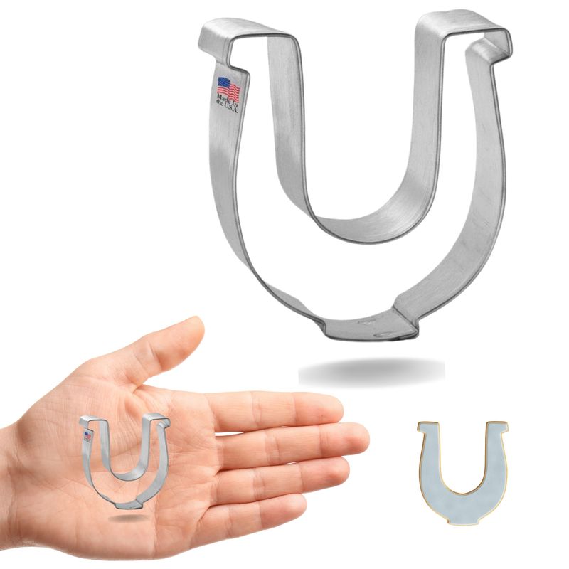 Mini Horseshoe Cookie Cutter 1.75 in M195 Mini Horseshoe Cookie Cutter 1.75 in M195