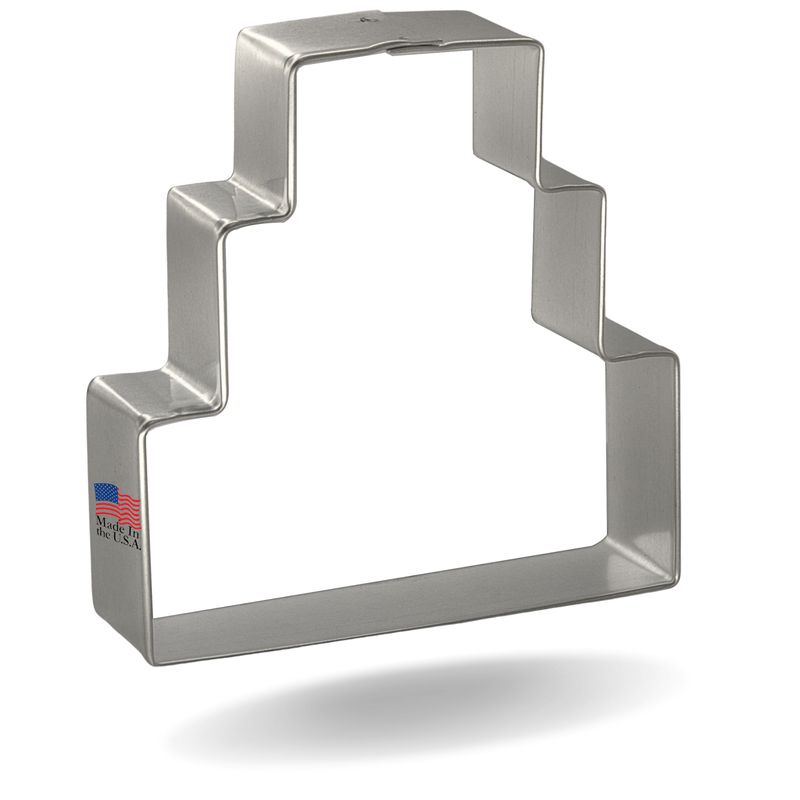 Three Layer Cake Cookie Cutter 3.5 in B1647 Three Layer Cake Cookie Cutter 3.5 in B1647
