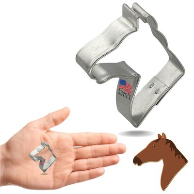 Mini Horse Head Cookie Cutter 1.5 in M105 Mini Horse Head Cookie Cutter 1.5 in M105