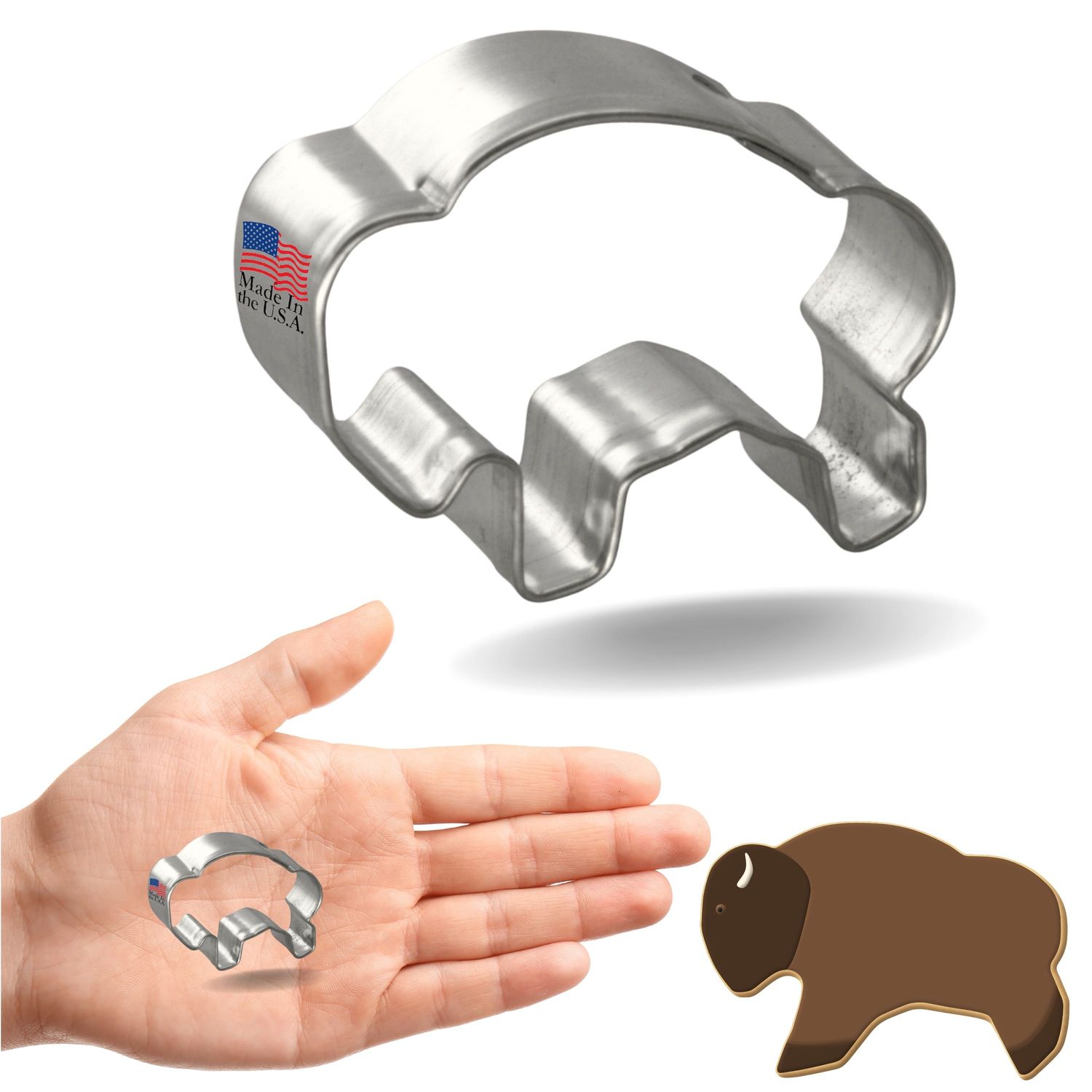 Mini Buffalo Cookie Cutter 2.1 in M115