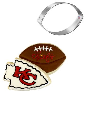 Football Cookie Cutter 4 Football Cookie Cutter 4" B1258
