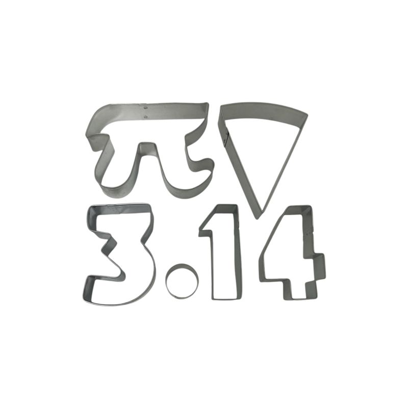 Pi day, Pie Day 6 Pc Set HS0570 - Foose Cookie Cutters - USA Tin Plate Steel