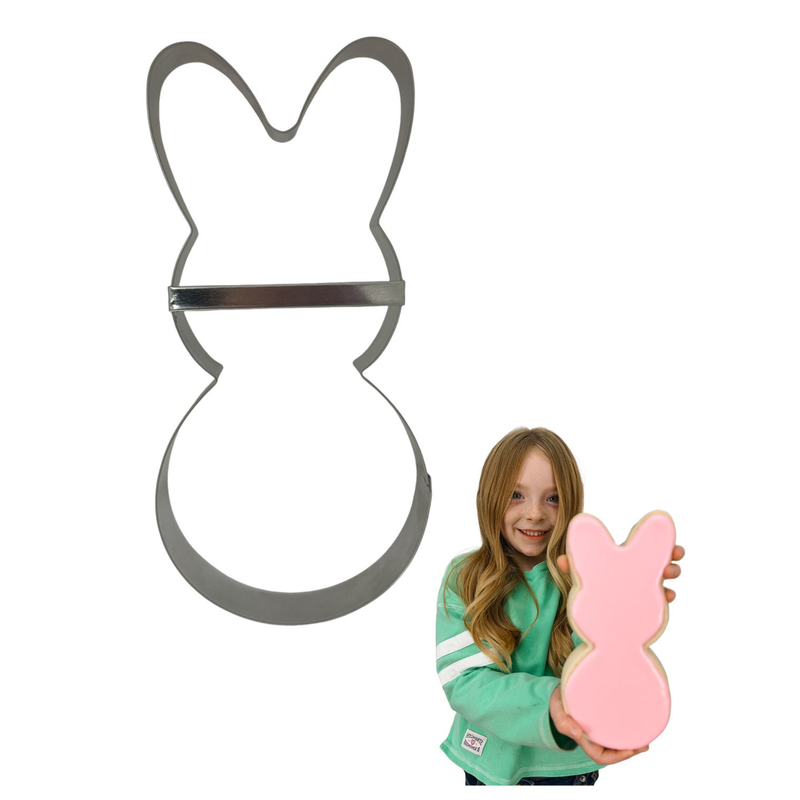 Extra Large Marshmallow Bunny Body Cookie Cutter 8” BR1766 Extra Large Marshmallow Bunny Body Cookie Cutter 8” BR1766