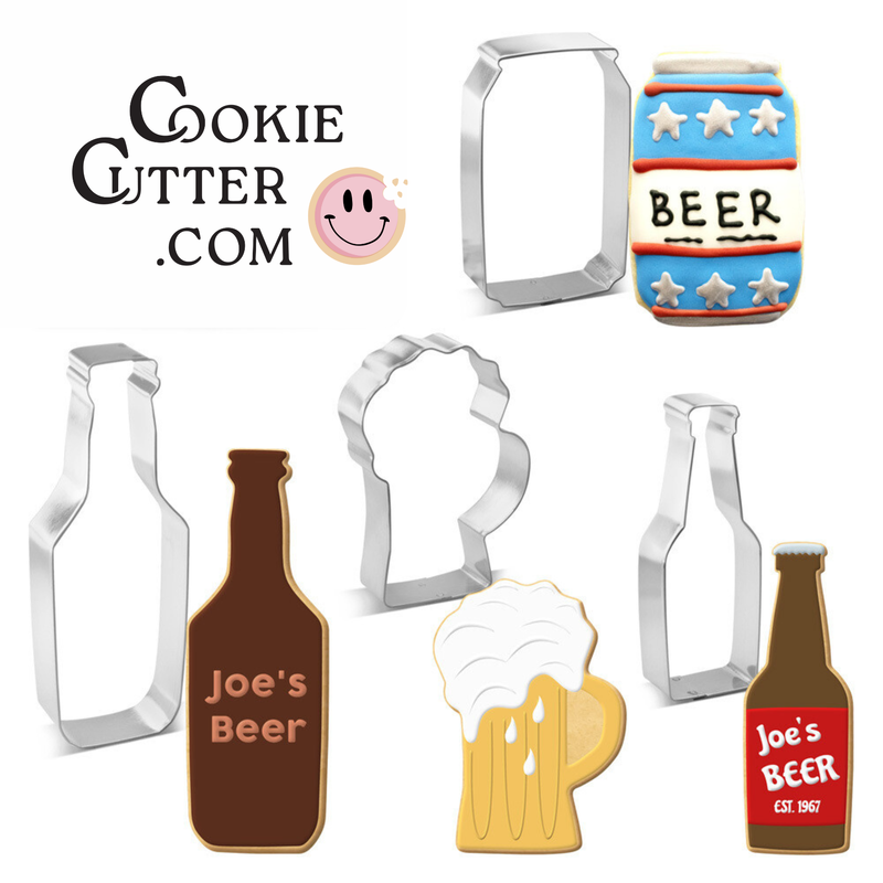 Bottle and Mug Cookie Cutter 4 Pc Set HS0465