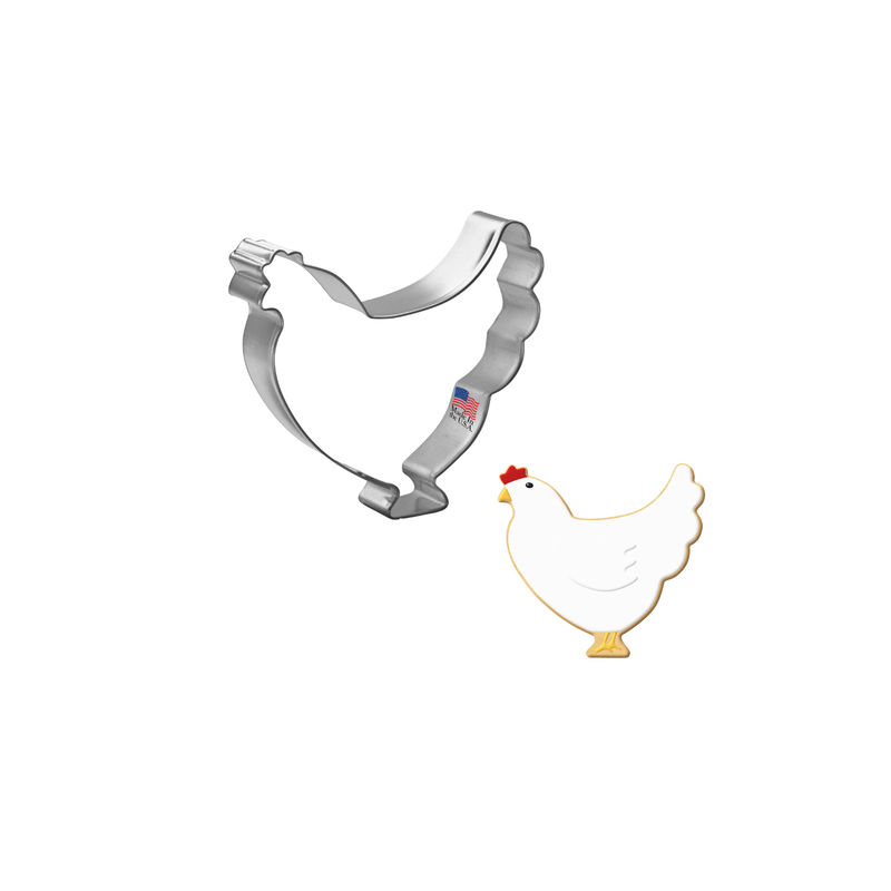 Mini Chicken Cookie Cutter 1.75 in M34 Mini Chicken Cookie Cutter 1.75 in M34