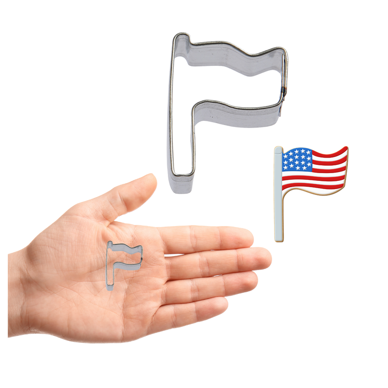 Mini Flag Cookie Cutter 1.25 in M96 Mini Flag Cookie Cutter 1.25 in M96