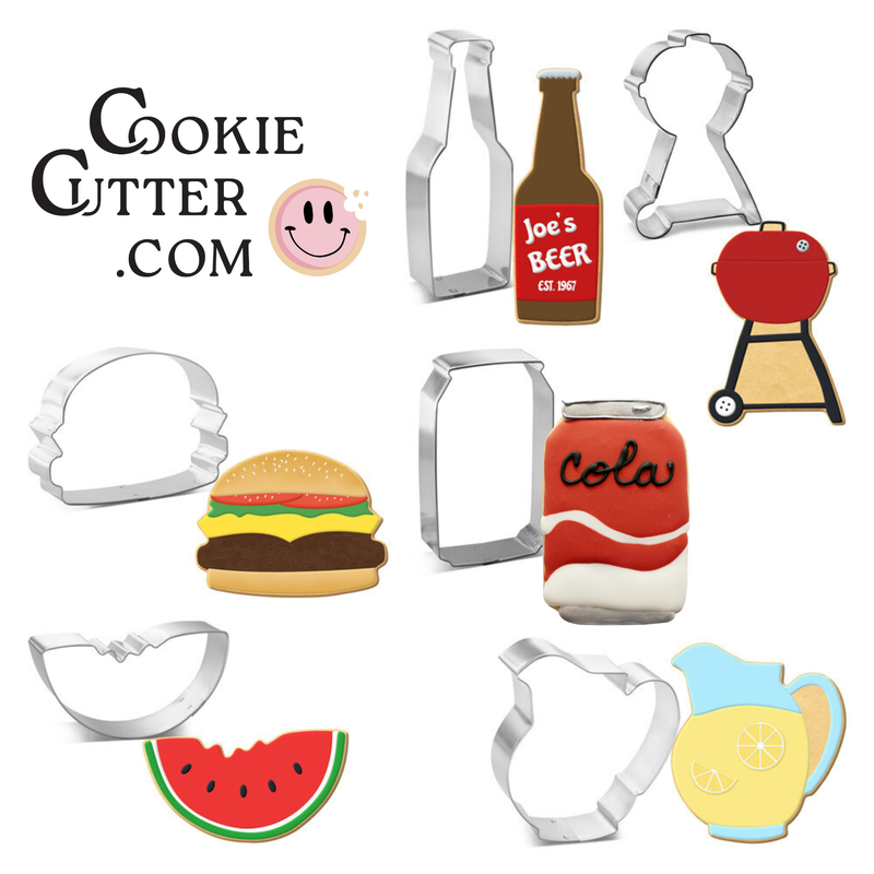 BBQ cookie cutter set
