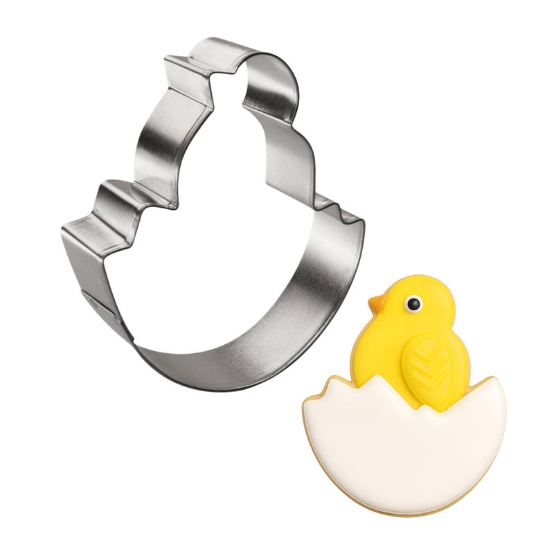 Chick in Egg Tin Cookie Cutter 3.5 in B1496 Chick in Egg Tin Cookie Cutter 3.5 in B1496