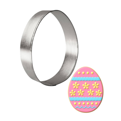 Egg Cookie Cutter 3.75 in B1481 Egg Cookie Cutter 3.75 in B1481