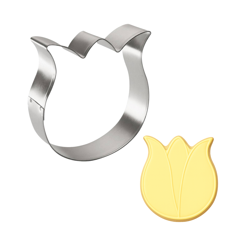 Rose Tulip Flower Cookie Cutter 3.25 in B1560 Rose Tulip Flower Cookie Cutter 3.25 in B1560