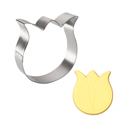 Rose Tulip Flower Cookie Cutter 3.25 in B1560