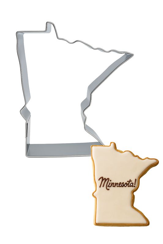 State Of Minnesota Tin Cookie Cutter 4 in B1778 Minnesota cookie cutter