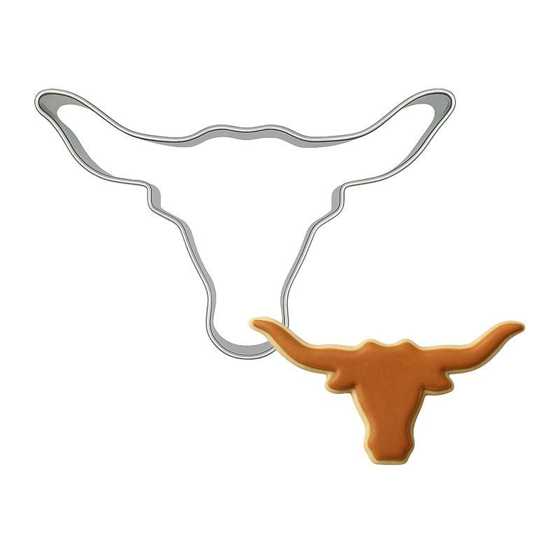 Mini Longhorn cookie cutter