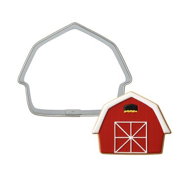 Miniature Barn Cookie Cutter 1.75 in M211 Miniature Barn Cookie Cutter 1.75 in M211